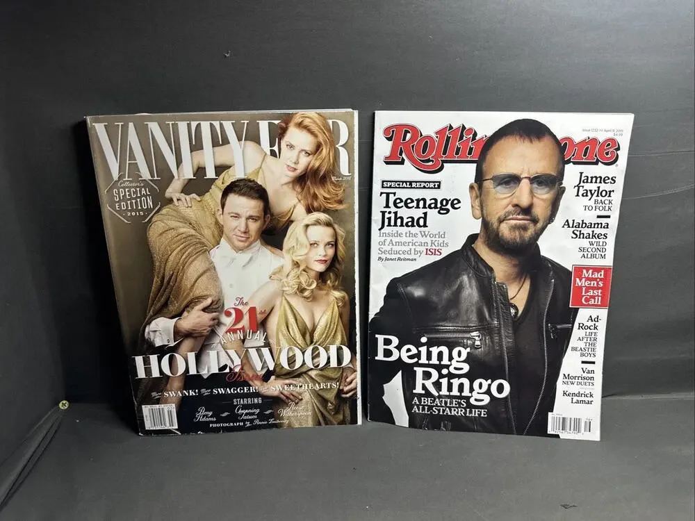 Lot of 2 Vanity Fair Magazine & Rolling stone 2015